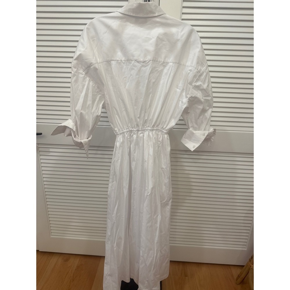STAUD Lisa Front Cutout Dress White Brand New - Picture 7 of 7